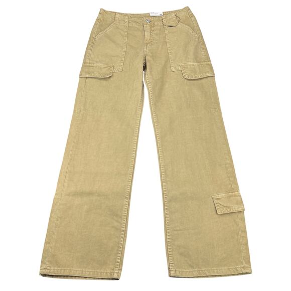 NWT ZARA Mid Rise Adjustable Strap Cargo Pants Size 00 - Picture 6 of 10